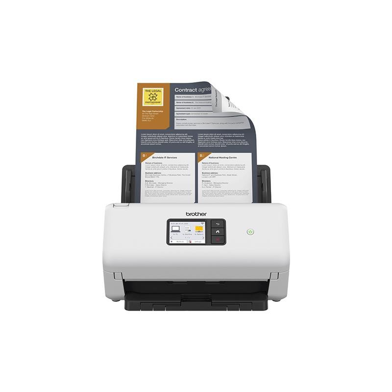 BROTHER ADS-4550W Scanner ADF 600 x 600 DPI Nero, Bianco