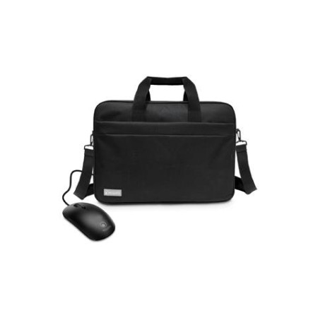 BORSA NB + MOUSE 16" ATLANTIS P004-K265-16+M NERA + MOUSE OTTICO USB