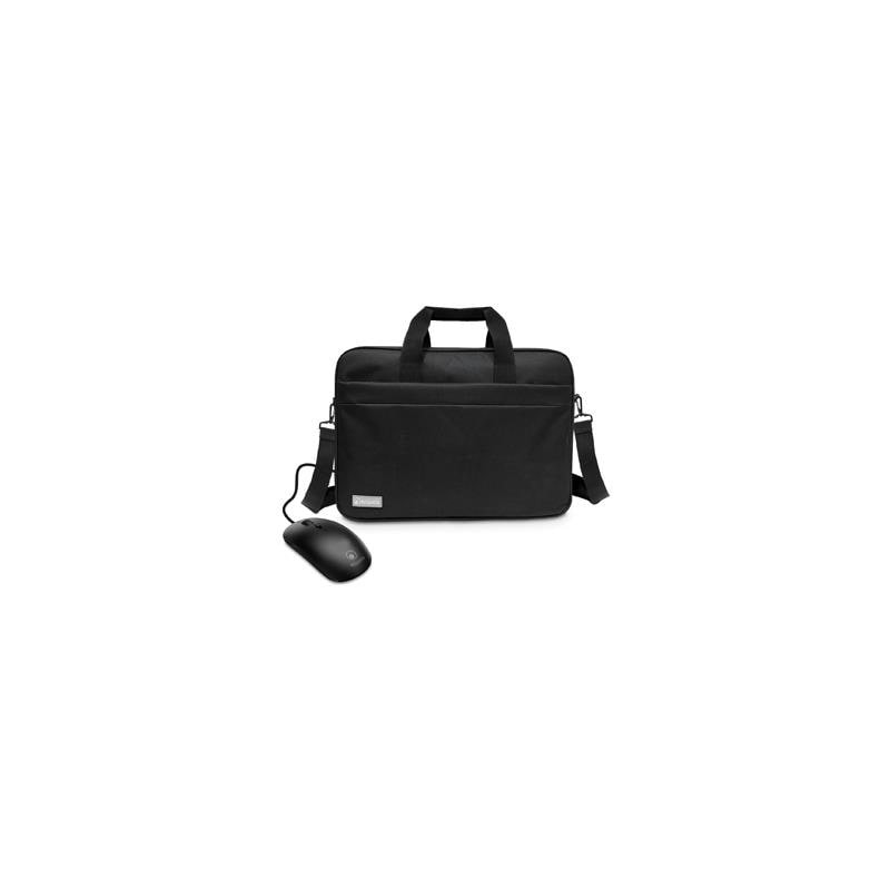 BORSA NB + MOUSE 16" ATLANTIS P004-K265-16+M NERA + MOUSE OTTICO USB