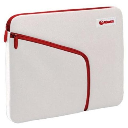 BORSA NB E TABLET 7" ATLANTIS P004-K837-A9-7MOD.BIANCO+ZIP ROSSA-TASCA LATERALE